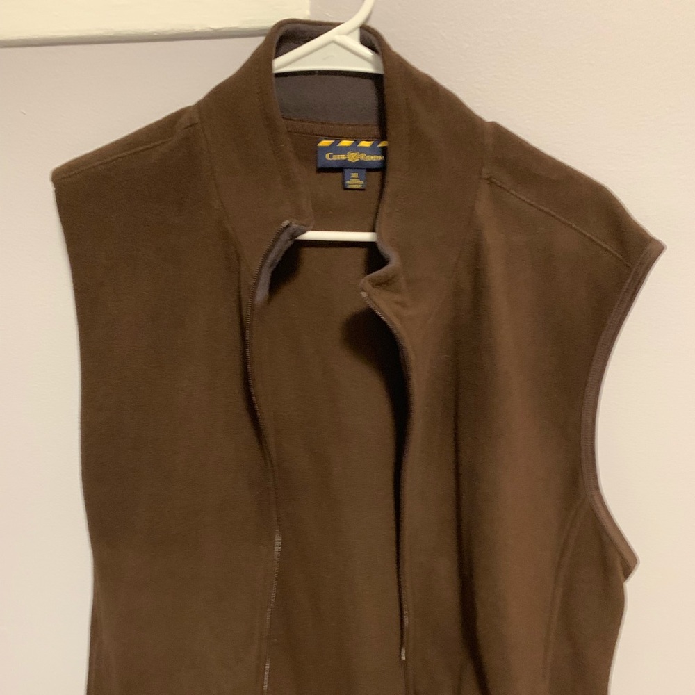 Men’s Brown Fleece Vest